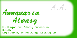 annamaria almasy business card